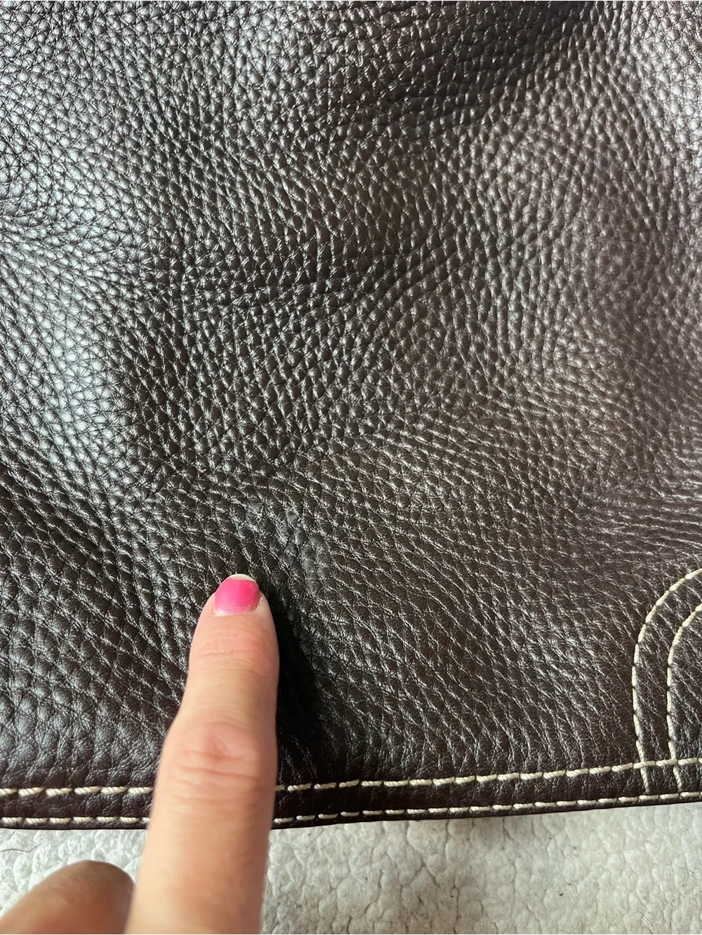 COACH CHELSEA HOBO SHOULDER BAG BROWN PEBBLED LEATHER